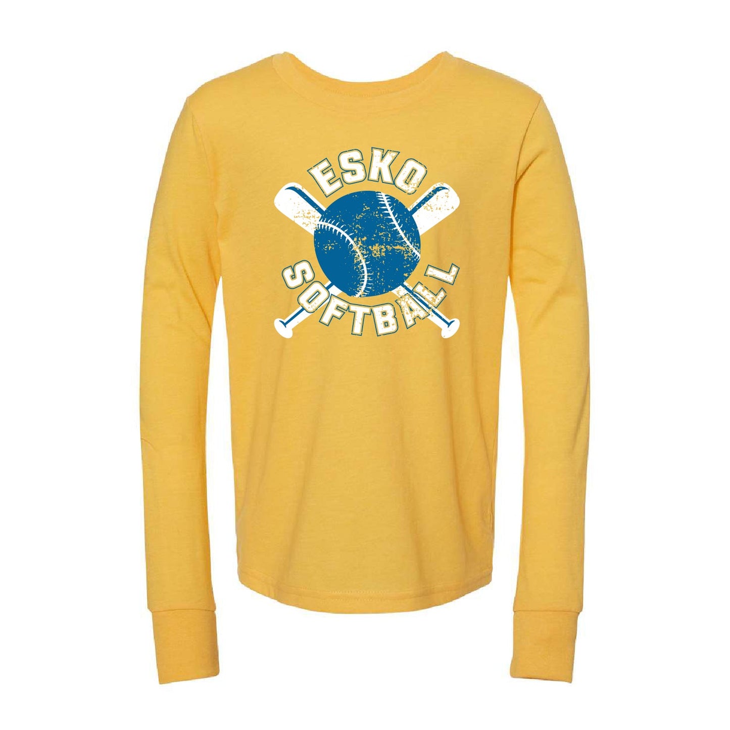 Esko Softball Youth Jersey Long Sleeve Tee - DSP On Demand