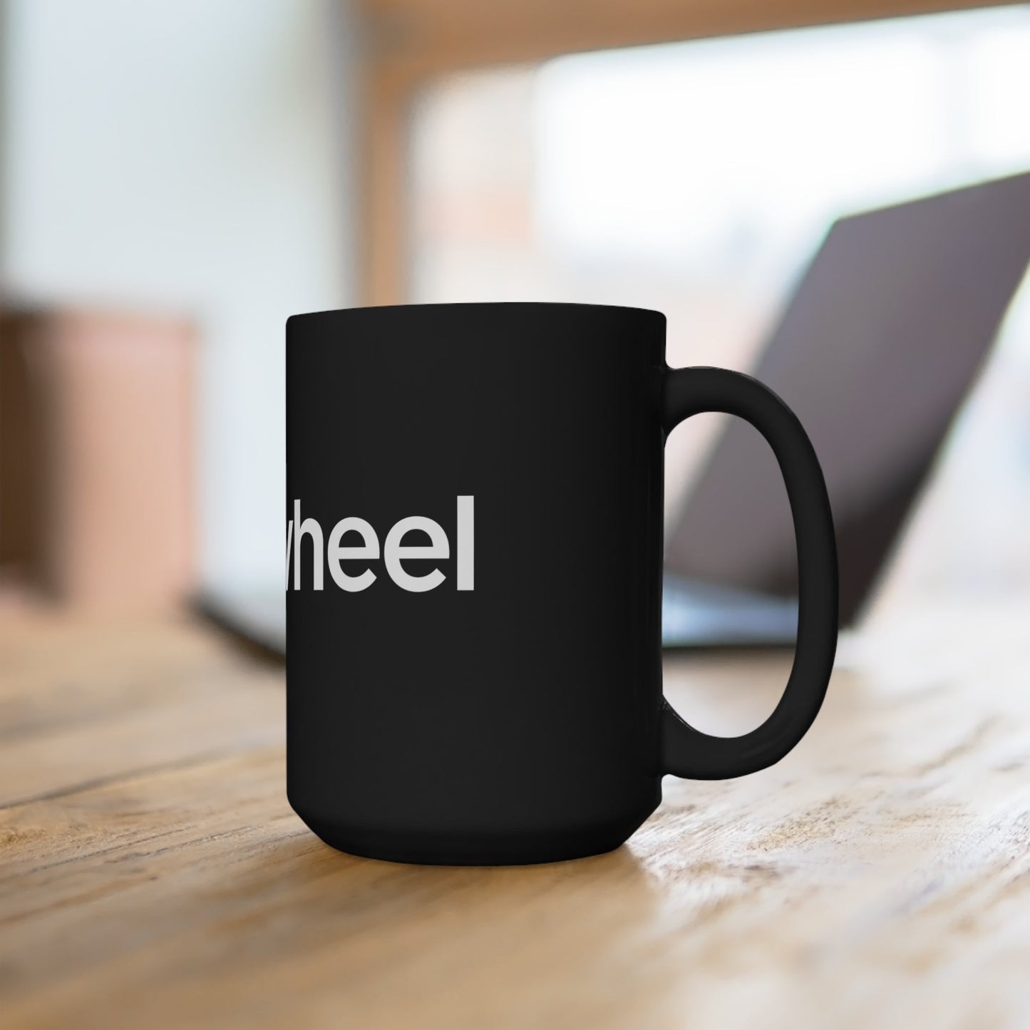 Flywheel Black Mug 15oz - DSP On Demand