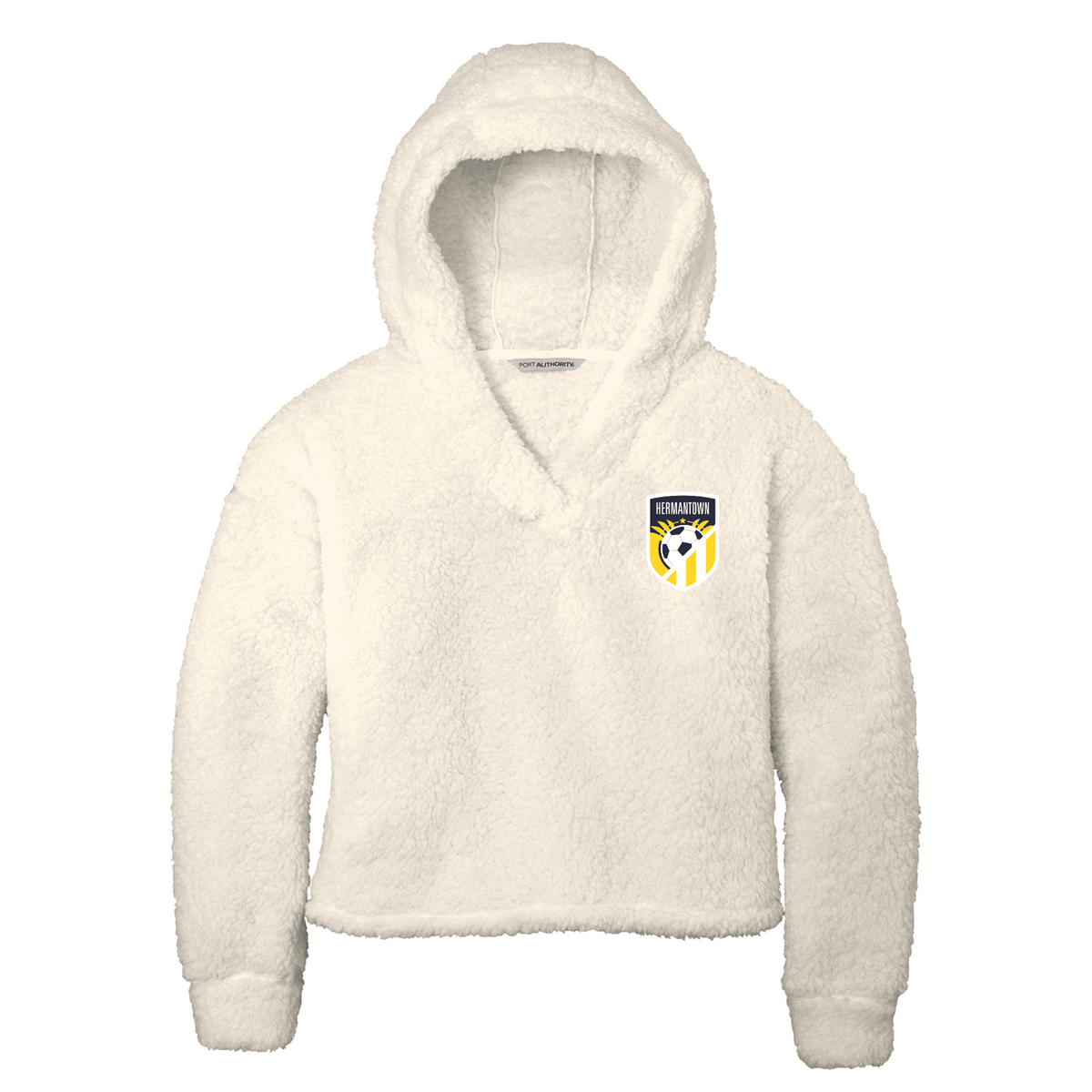 Hermantown Soccer Ladies Cozy Fleece Hoodie - DSP On Demand