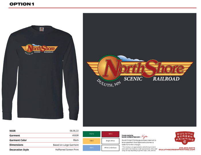 NSSRR Fruit Of The Loom 4930r Cotton Long Sleeve NSSRR T-Shirt - DSP On Demand