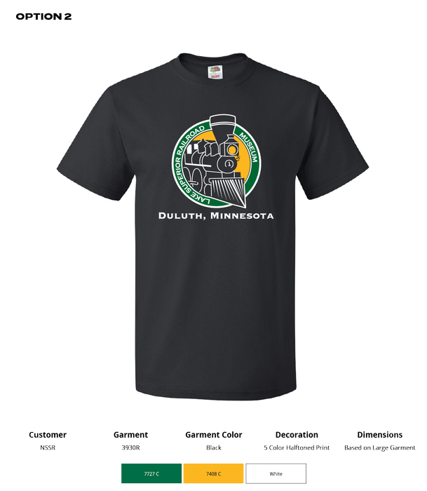 NSSRR Fruit of the Loom Adult Heavy Cotton Short Sleeve Museum T-Shirt - DSP On Demand