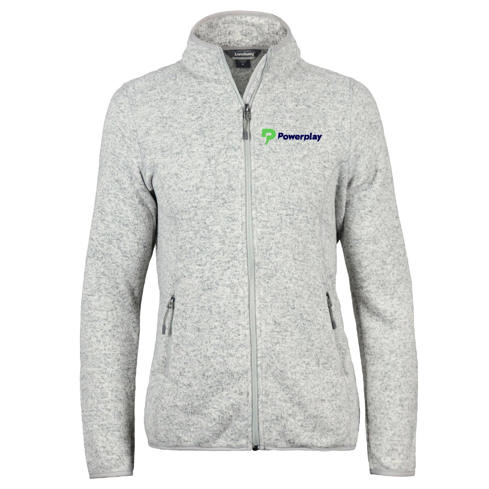 Powerplay LADIES SWEATER-KNIT FLEECE JACKET - DSP On Demand