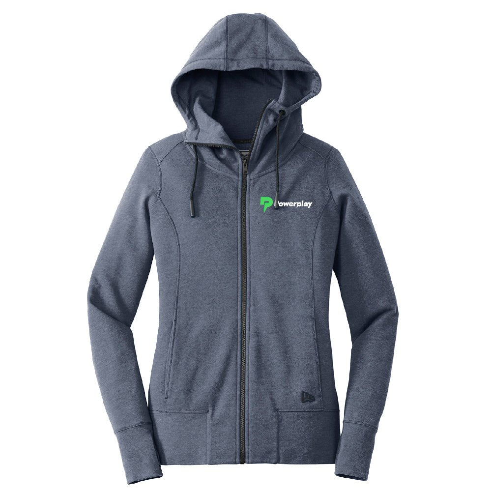 Powerplay Ladies Tri-Blend Fleece Full-Zip Hoodie - DSP On Demand