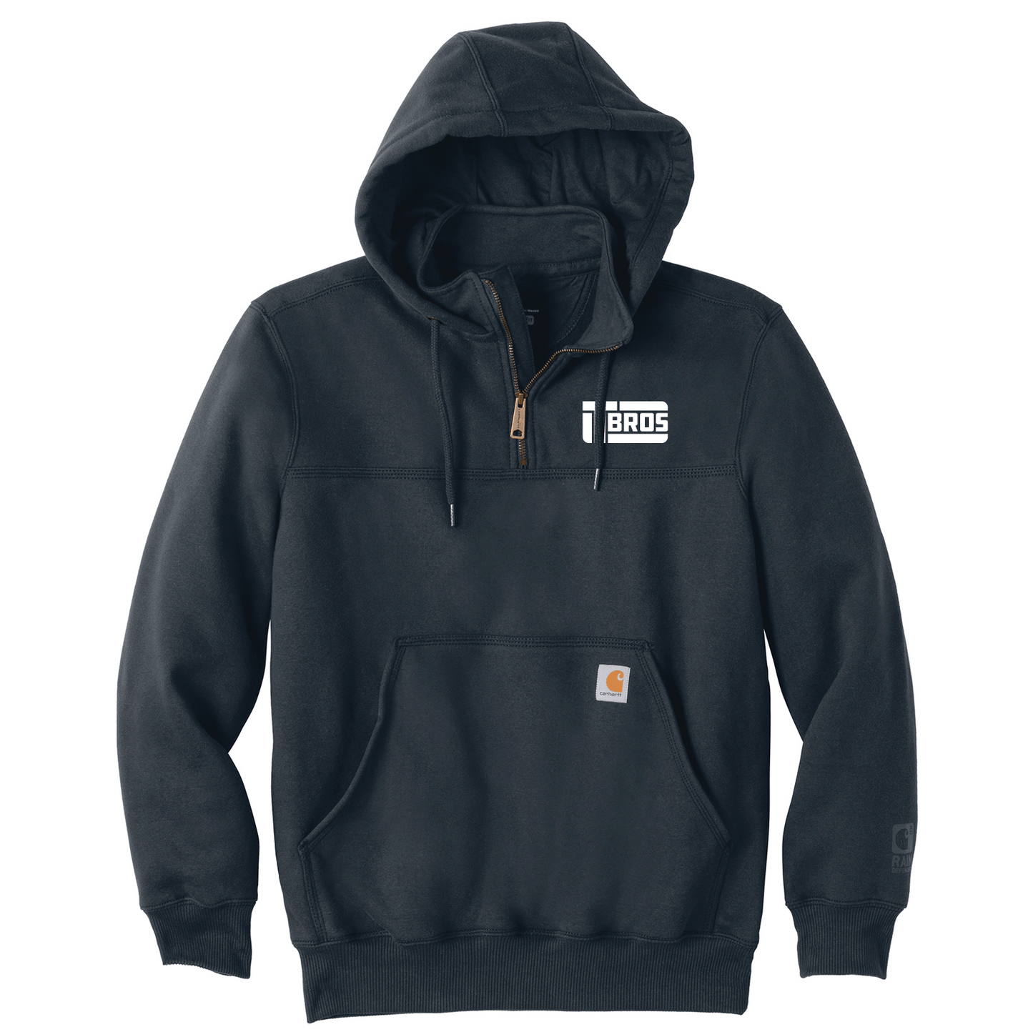 TBros Carhartt ® Rain Defender ® Paxton Heavyweight Hooded Zip Mock Sweatshirt - DSP On Demand