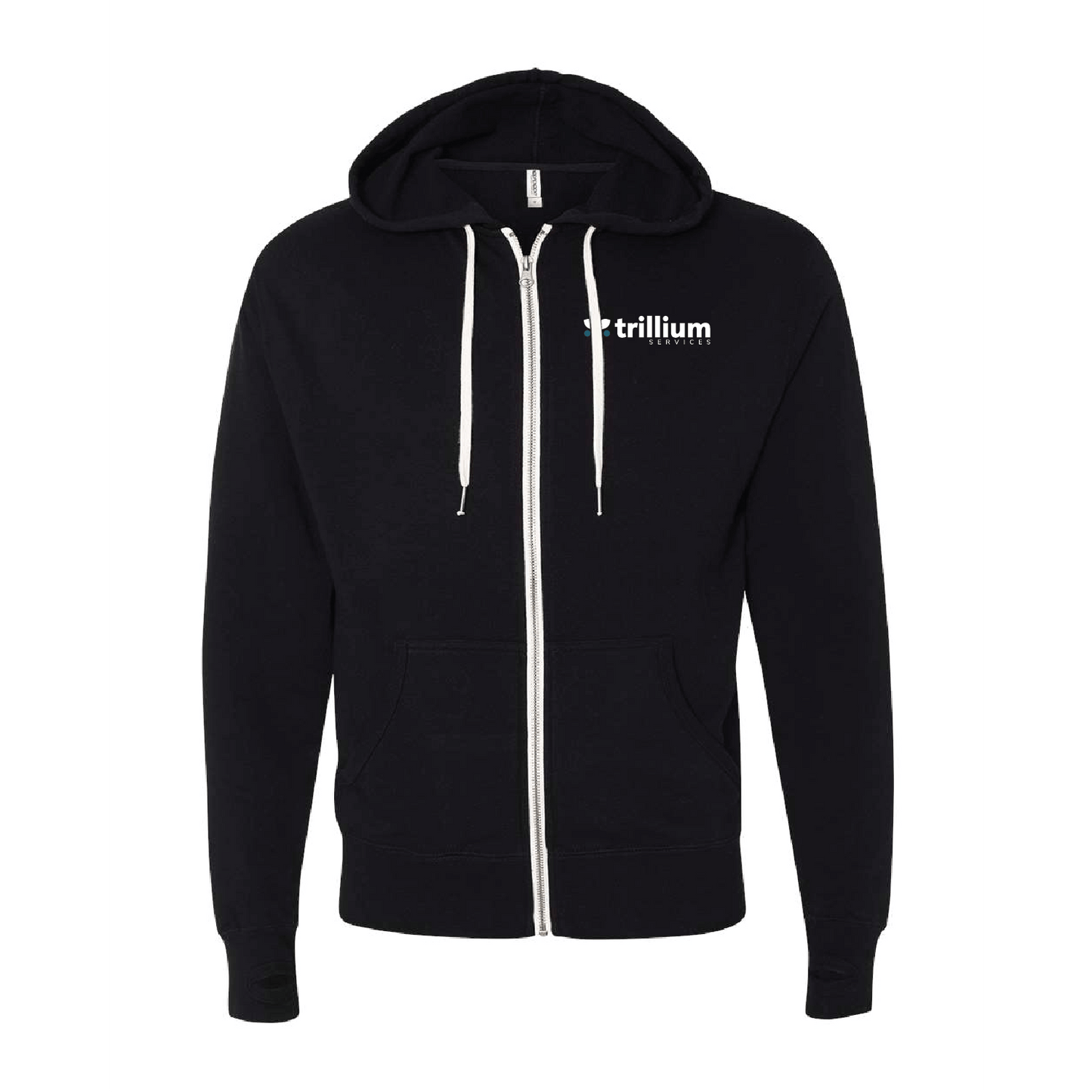 Trillium Services Unisex Heathered French Terry Full-Zip Hooded Sweatshirt - DSP On Demand