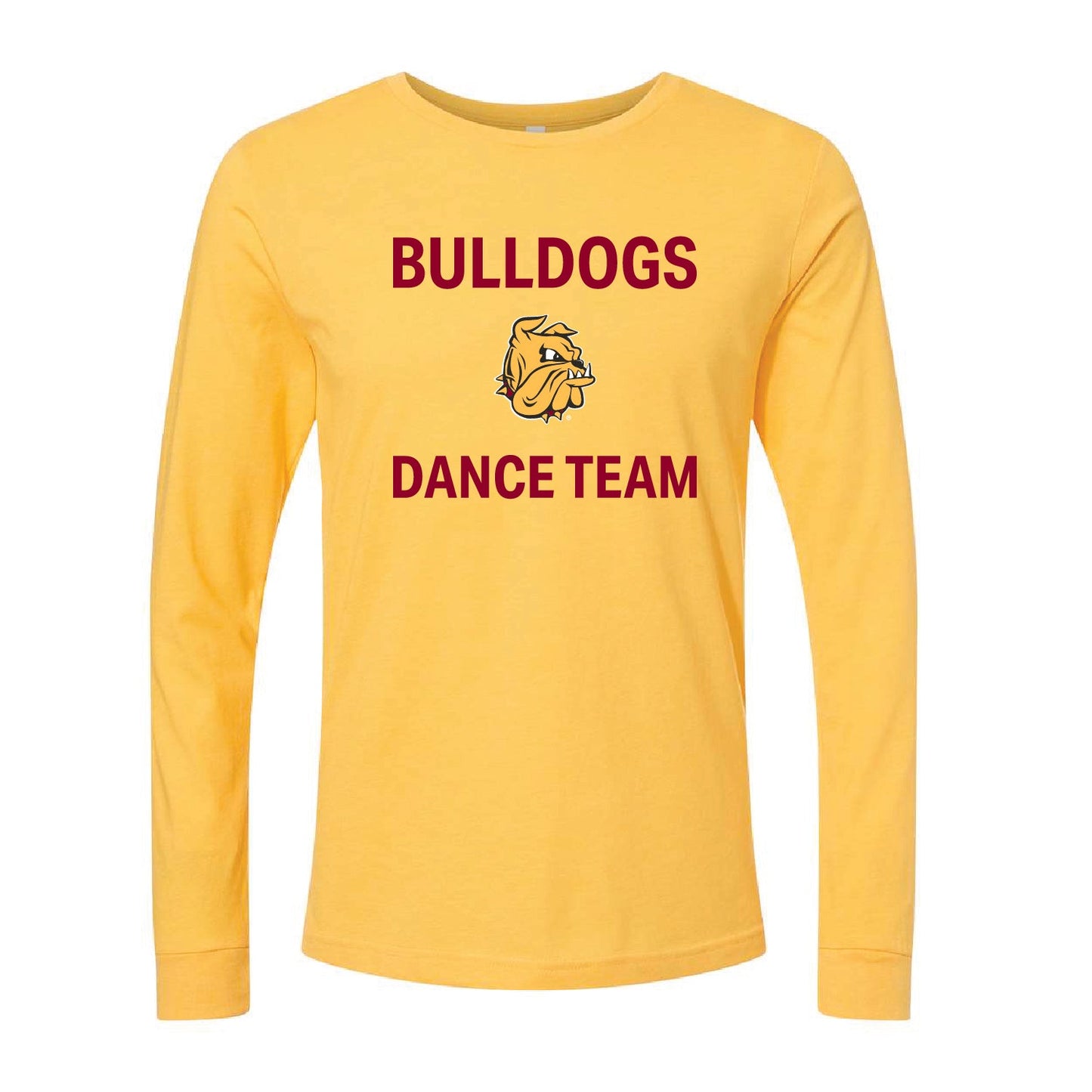 UMD Dance Team Unisex Heather CVC Long Sleeve Tee Stacked - DSP On Demand