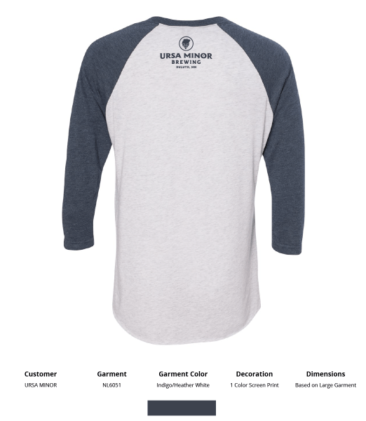 Ursa Bear Hop - Next Level Unisex Tri-Blend 3/4-Sleeve Raglan Tee - DSP On Demand