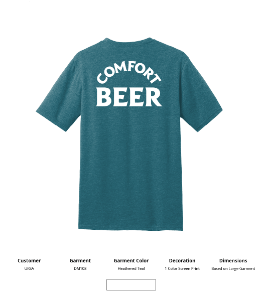 Ursa District Made ® Mens Perfect Blend ® Crew Tee - DSP On Demand