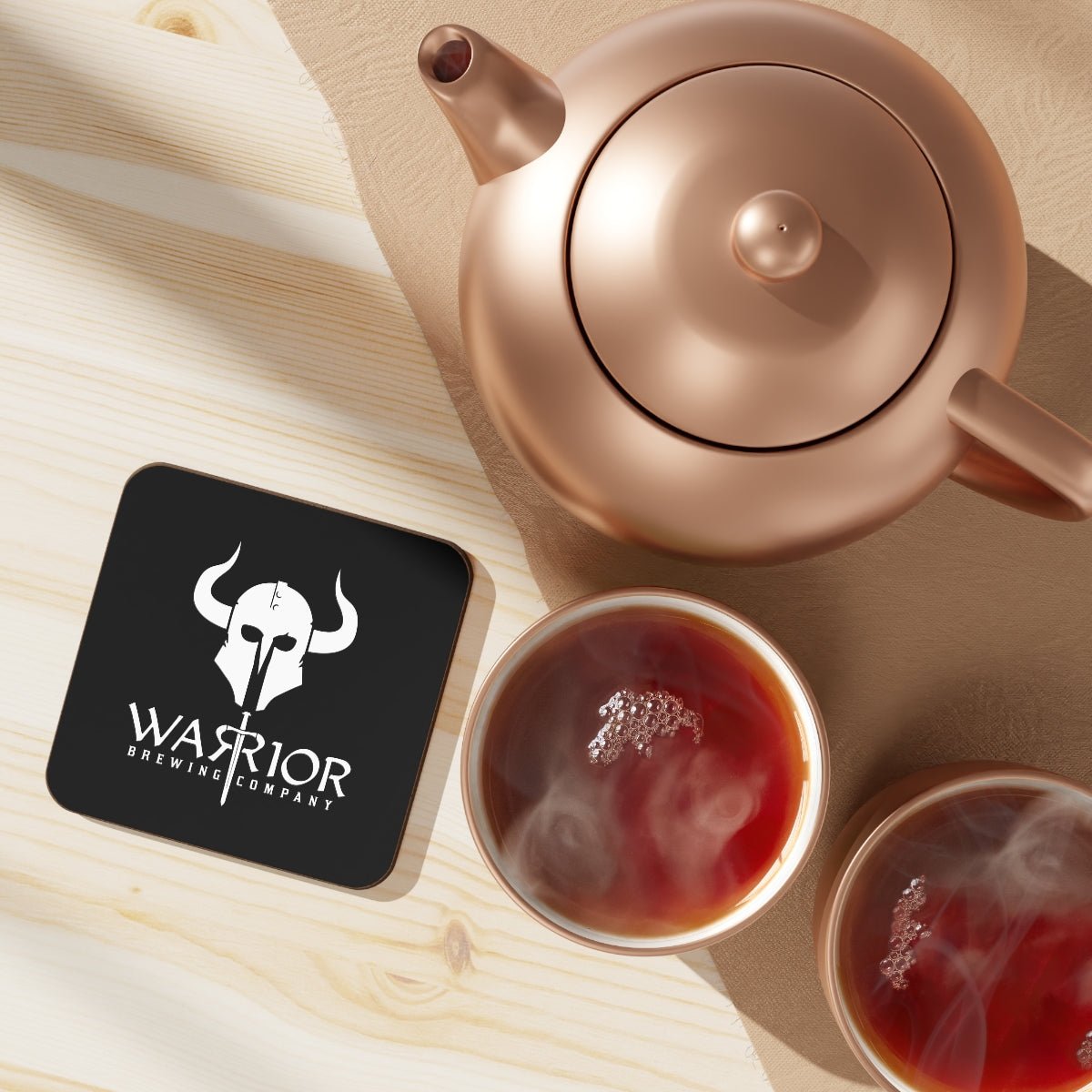 Warrior Brewing Hardboard Back Coaster - DSP On Demand