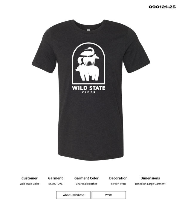 Wild State Bella + Canvas Unisex Heather Cvc T-Shirt - DSP On Demand