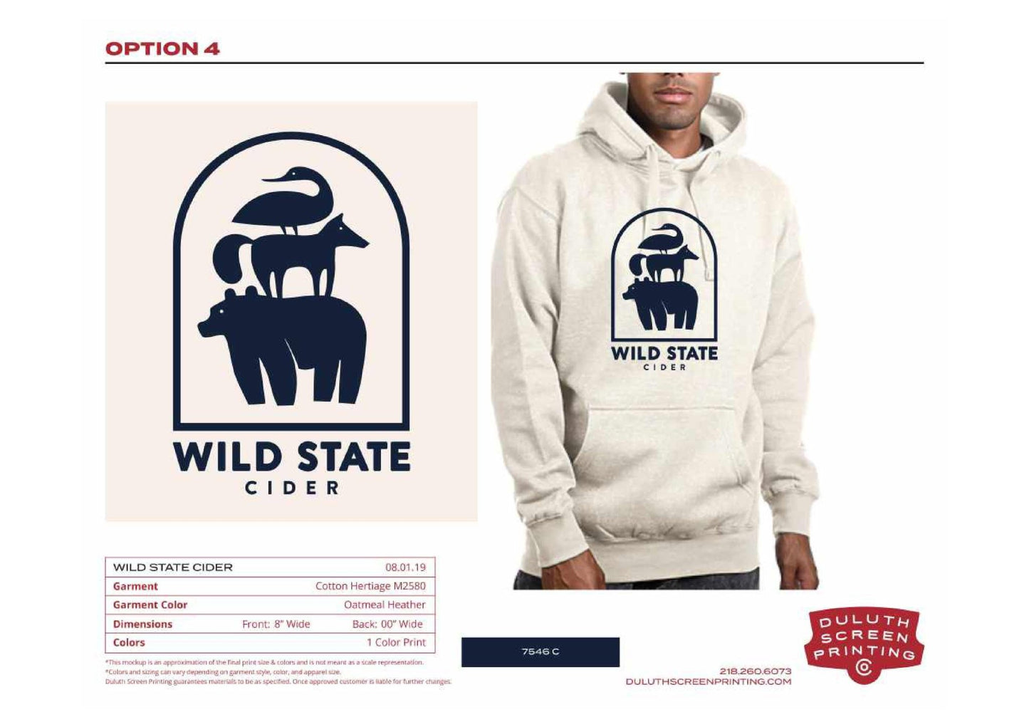 Wild State Cotton Heritage Adult Unisex Premium Pullover Hoodie - DSP On Demand