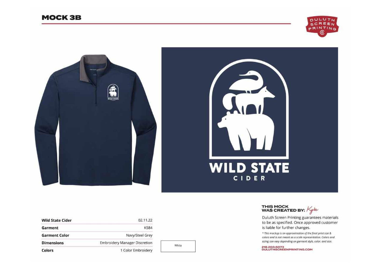 Wild State Port Authority Silk Touch Performance 1/4-Zip K584 - DSP On Demand