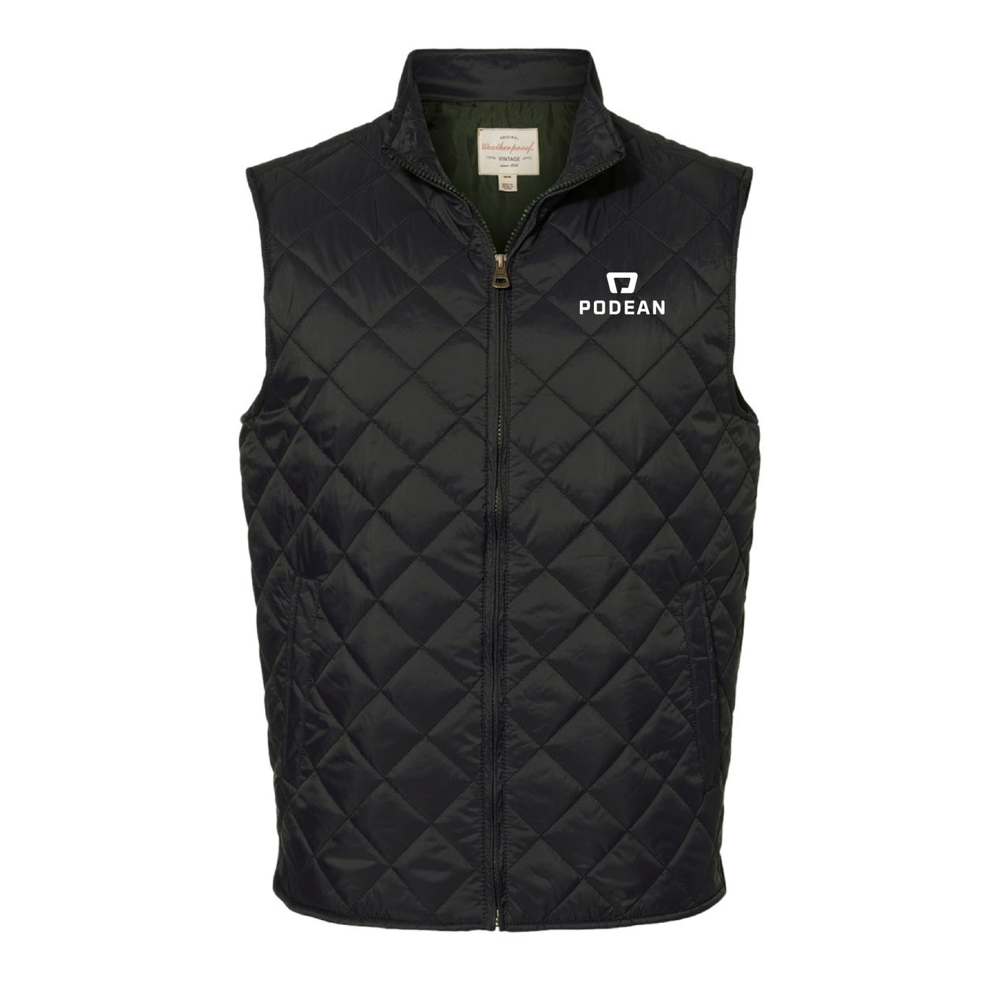 Podean Men's Vintage Diamond Quilted Vest