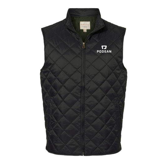 Podean Men's Vintage Diamond Quilted Vest