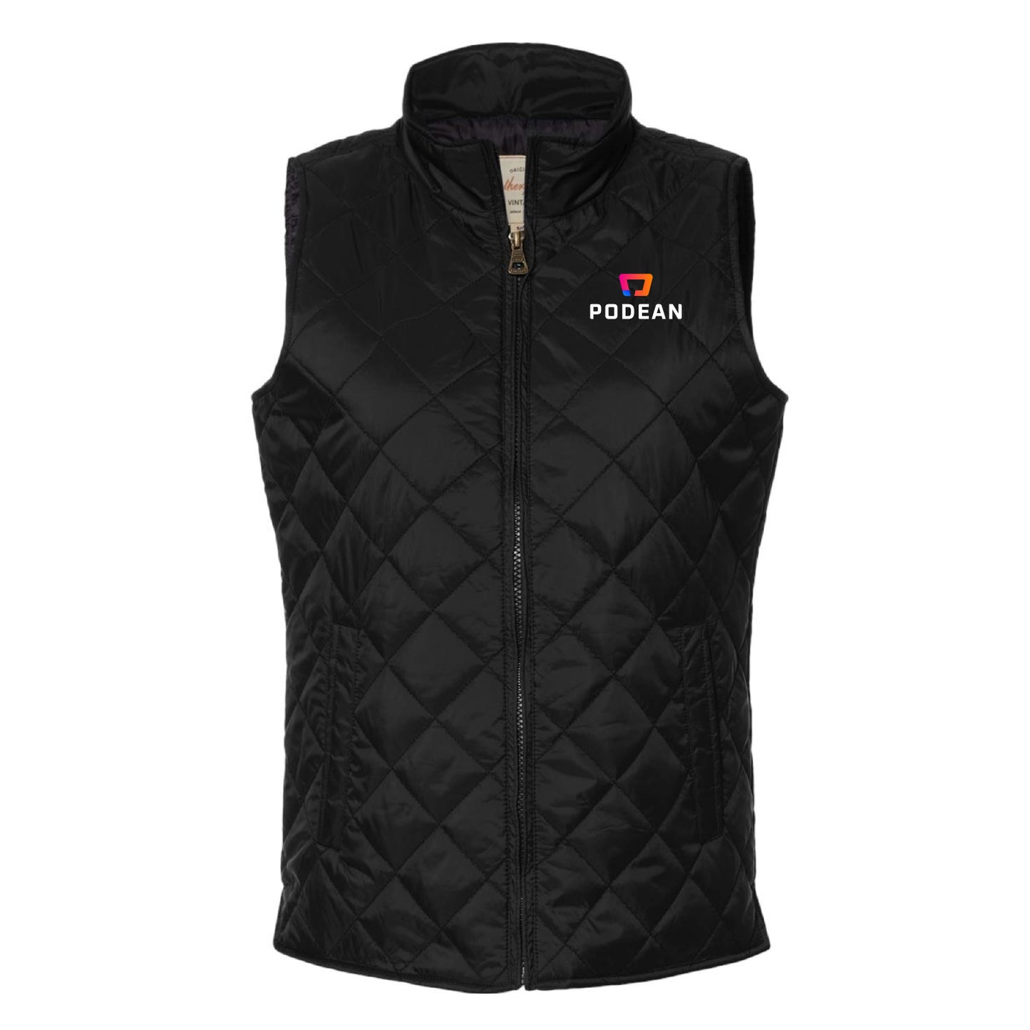 Podean Women's Vintage Diamond Quilted Vest
