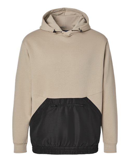 DSP BLANKS Mixed Media Hooded Sweatshirt