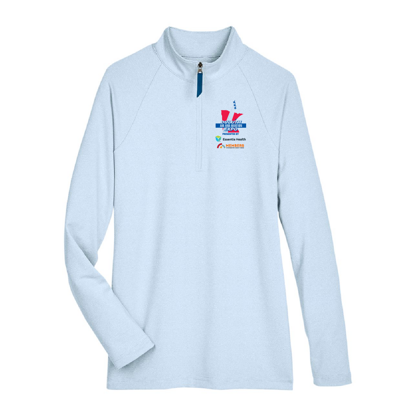 Duluth Airshow Board Member CrownLux Performance™ Ladies' Clubhouse Micro-Stripe Quarter-Zip