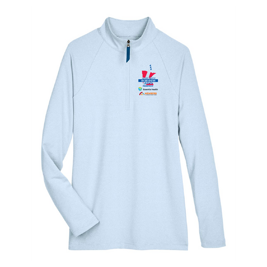 Duluth Airshow Board Member CrownLux Performance™ Ladies' Clubhouse Micro-Stripe Quarter-Zip