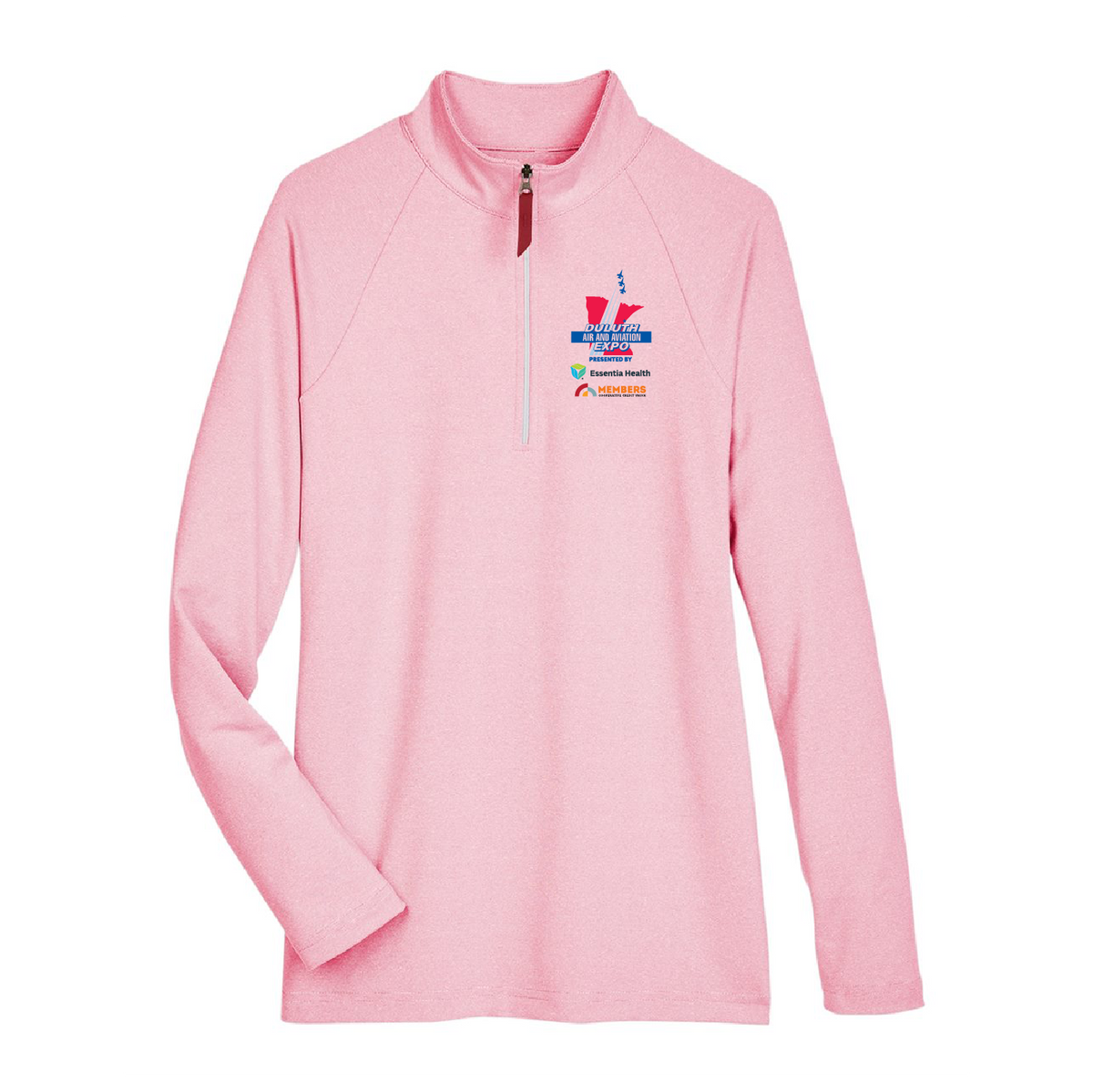 Duluth Airshow Board Member CrownLux Performance™ Ladies' Clubhouse Micro-Stripe Quarter-Zip