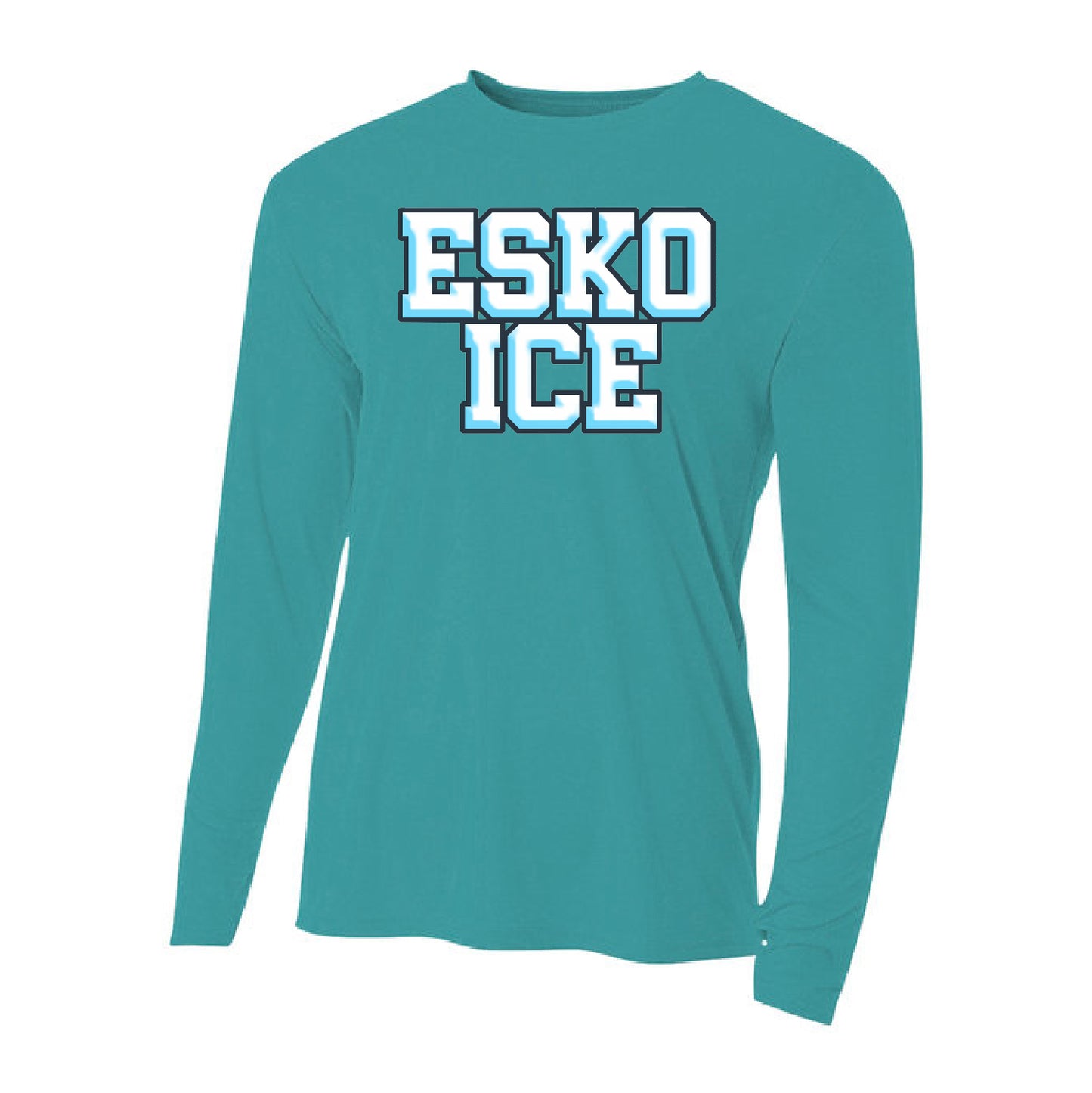 Esko Ice Youth Long Sleeve Cooling Performance Crew Shirt