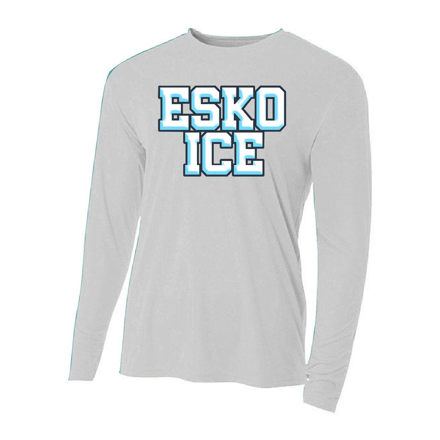 Esko Ice Youth Long Sleeve Cooling Performance Crew Shirt