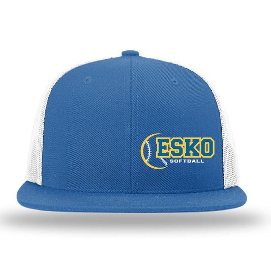 Esko Softball Acrylic-Wool Flatbill Trucker