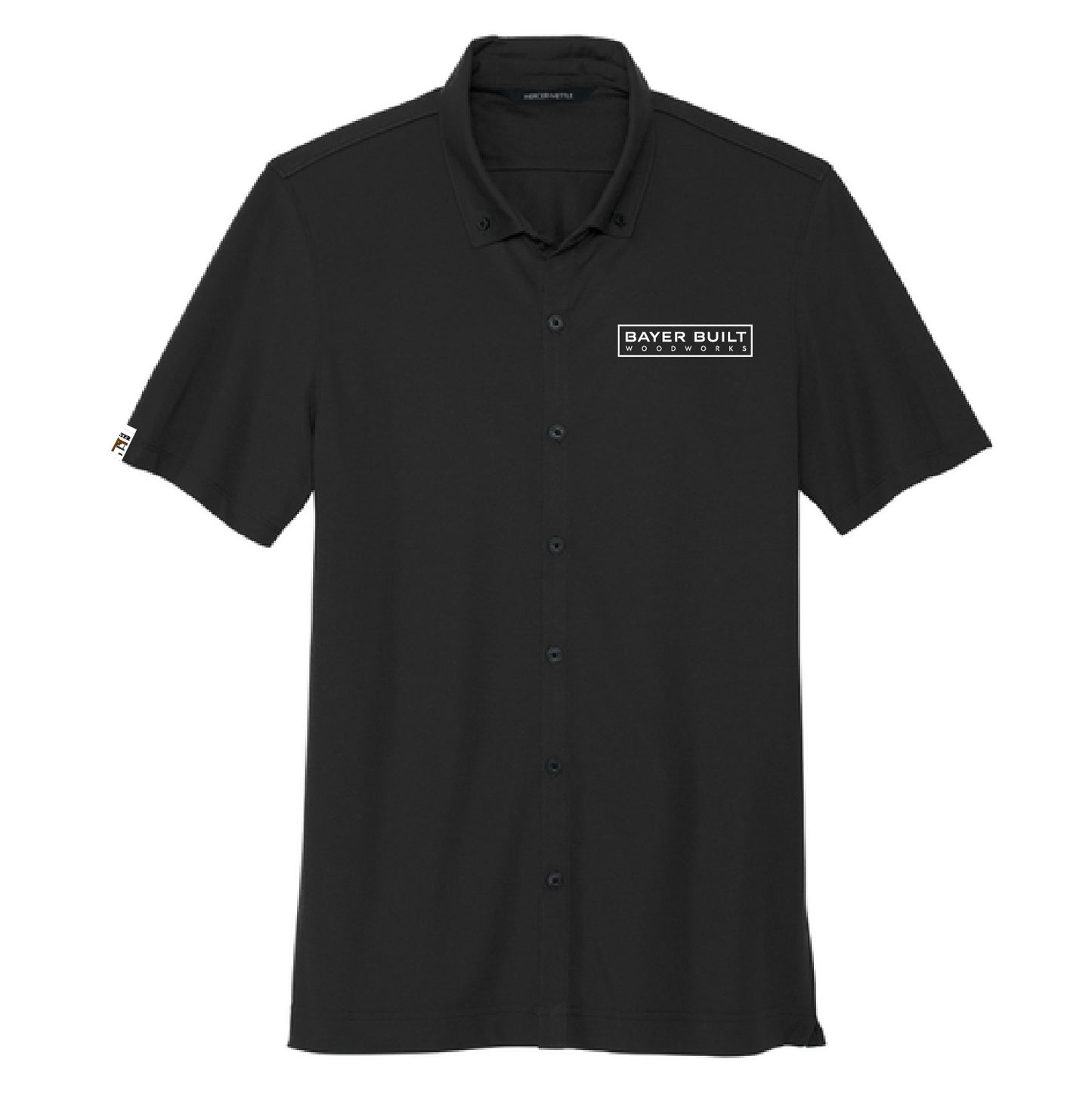 Bayer Built Seasonal Mercer+Mettle® Stretch Pique Full-Button Polo