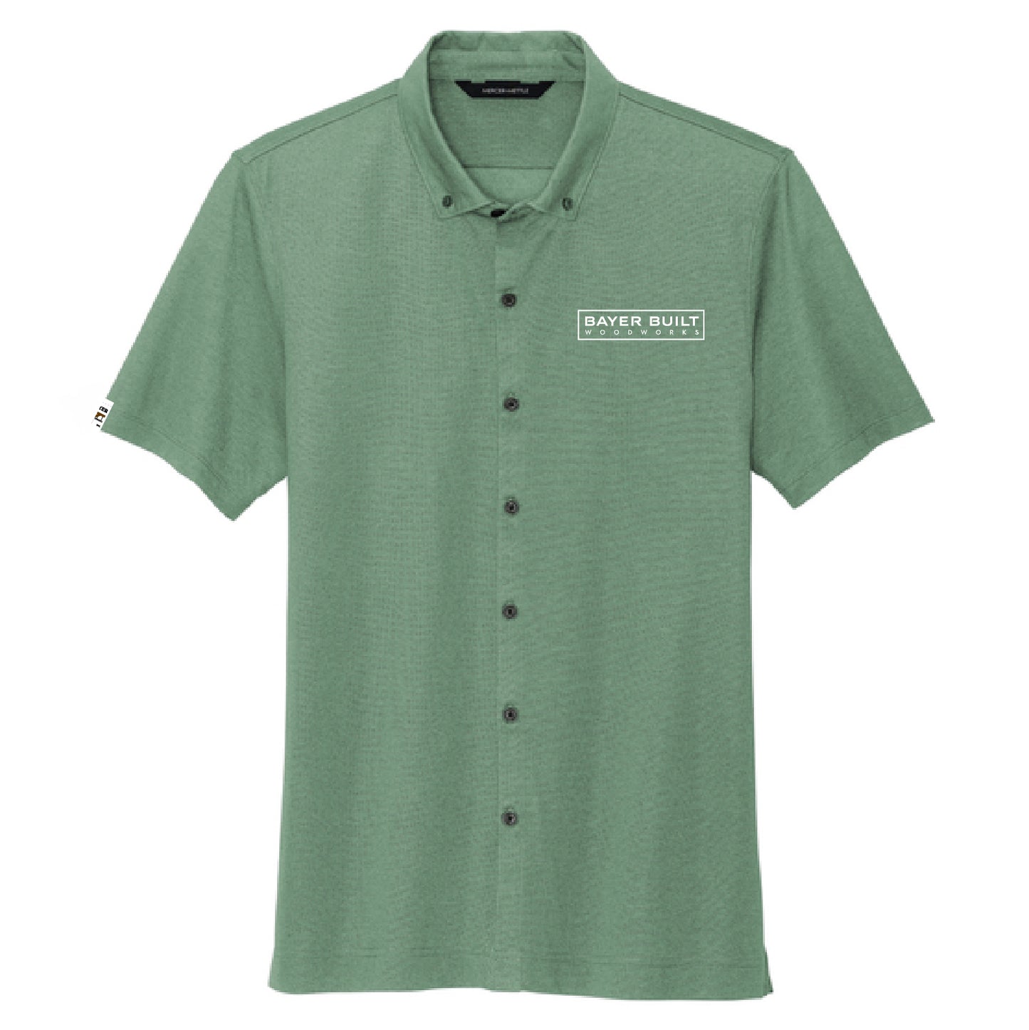 Bayer Built Seasonal Mercer+Mettle® Stretch Pique Full-Button Polo