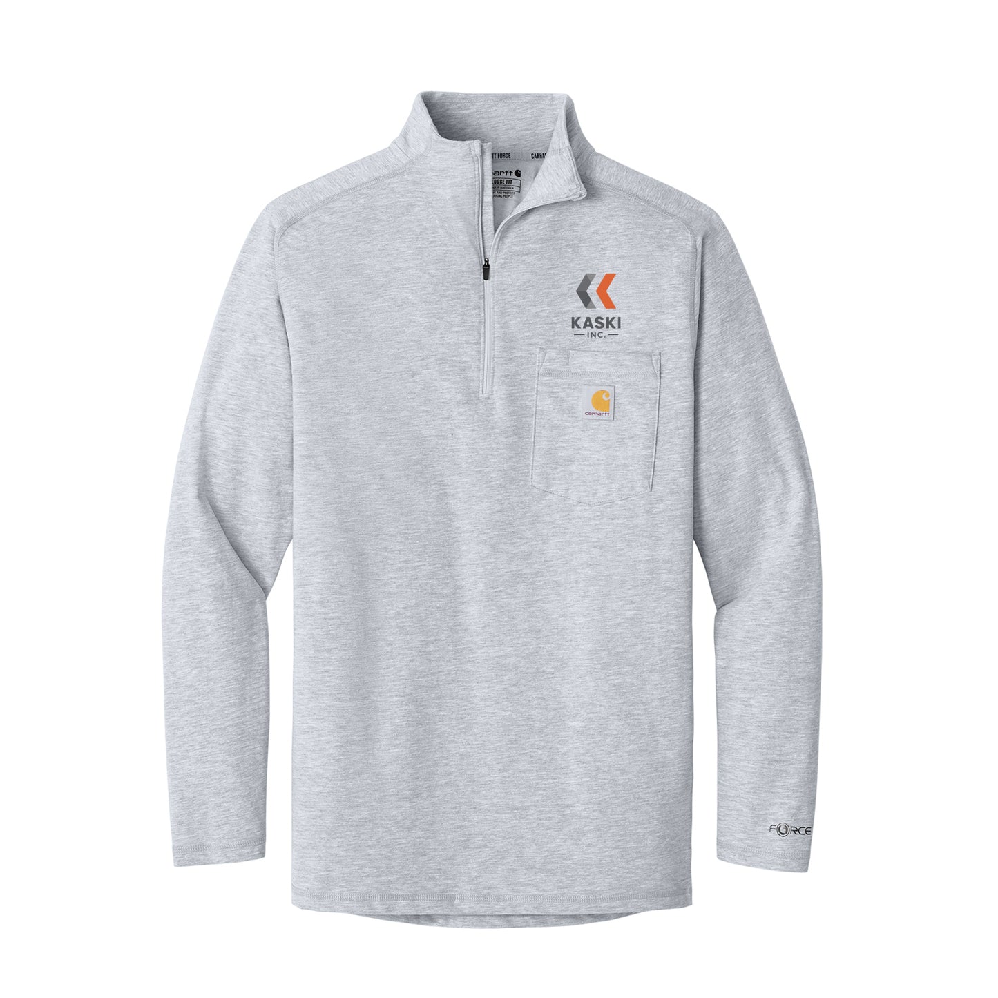 Kaski Carhartt Force® 1/4-Zip Long Sleeve T-Shirt
