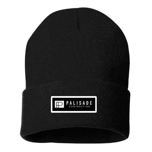 Palisade Contracting Solid 12" Cuffed Beanie (woven Patch)