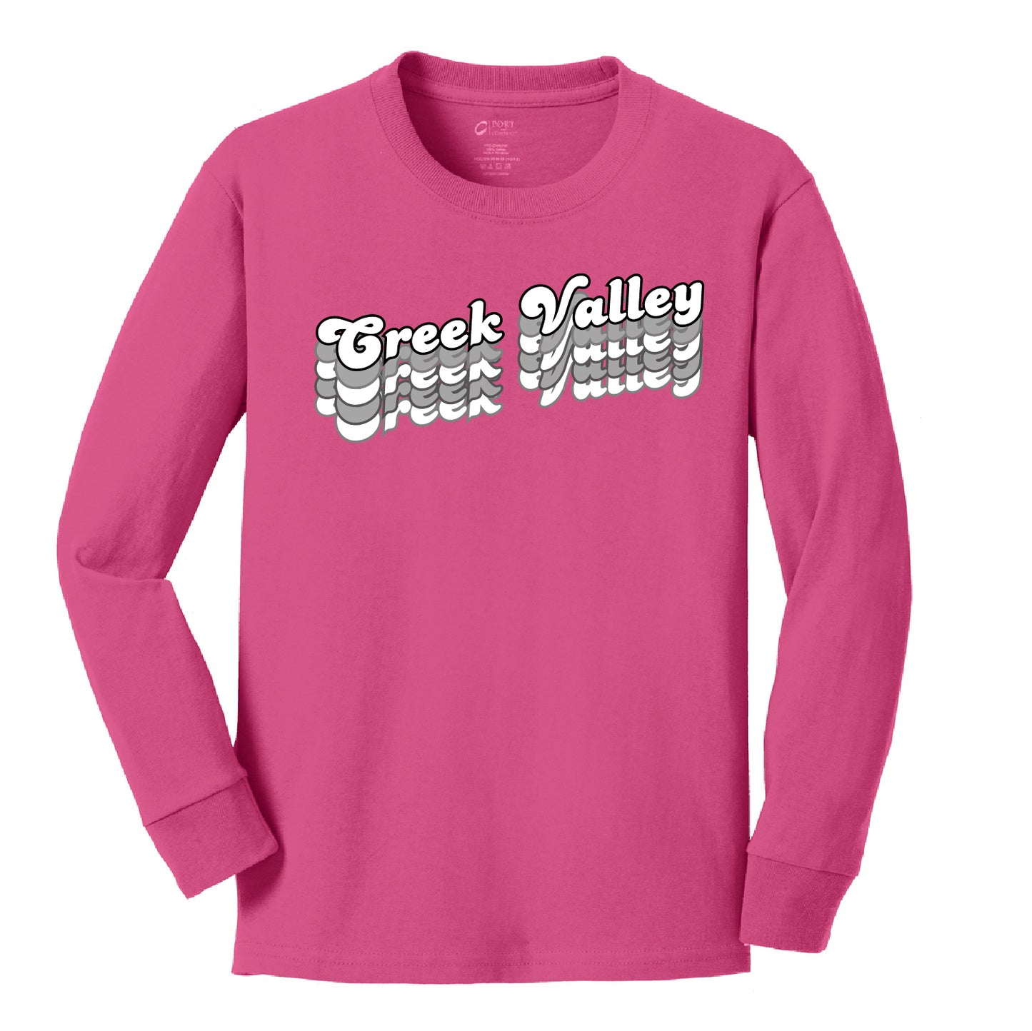 Creek Valley Youth Long Sleeve Core Cotton Tee Repeat