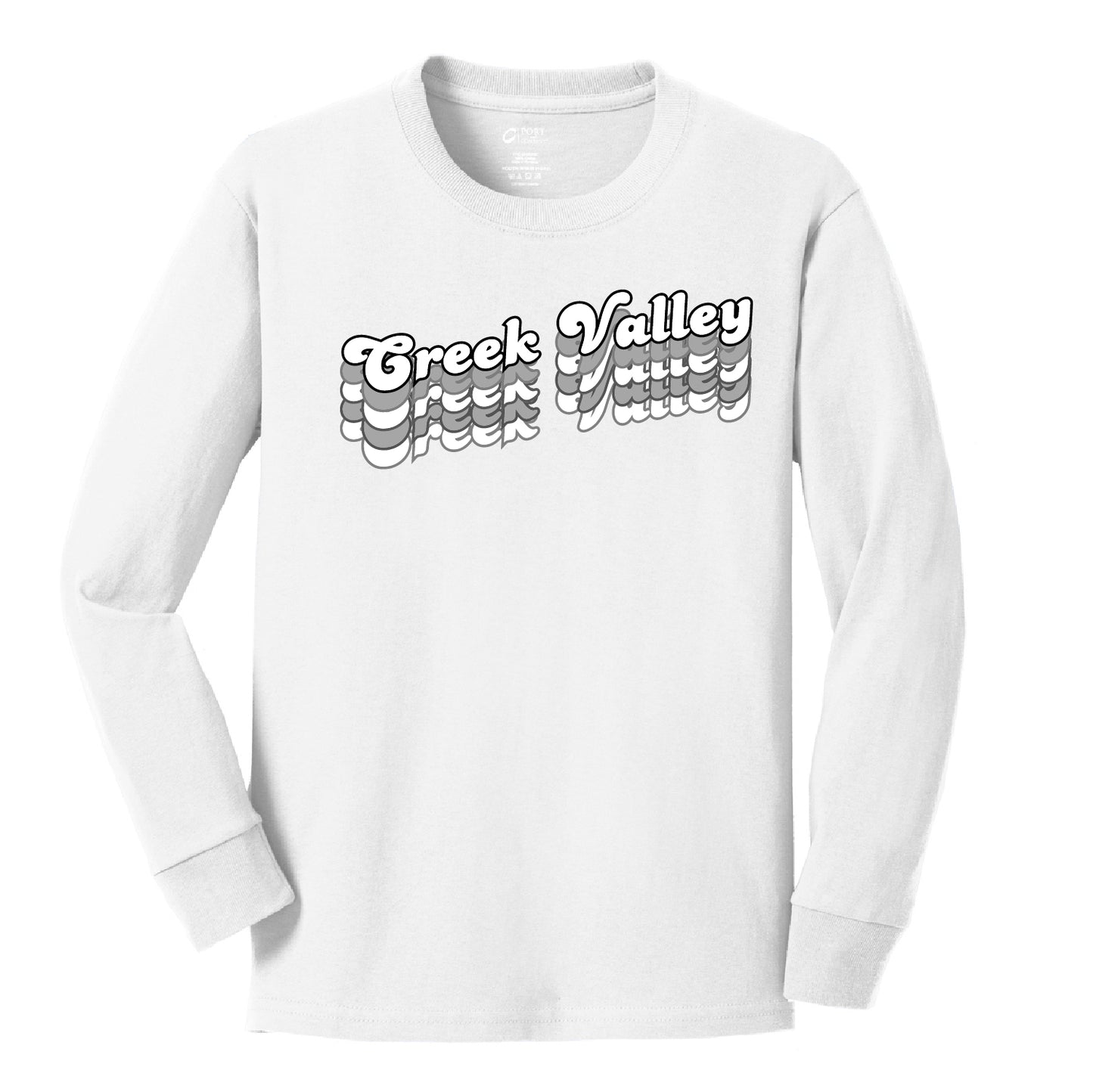 Creek Valley Youth Long Sleeve Core Cotton Tee Repeat