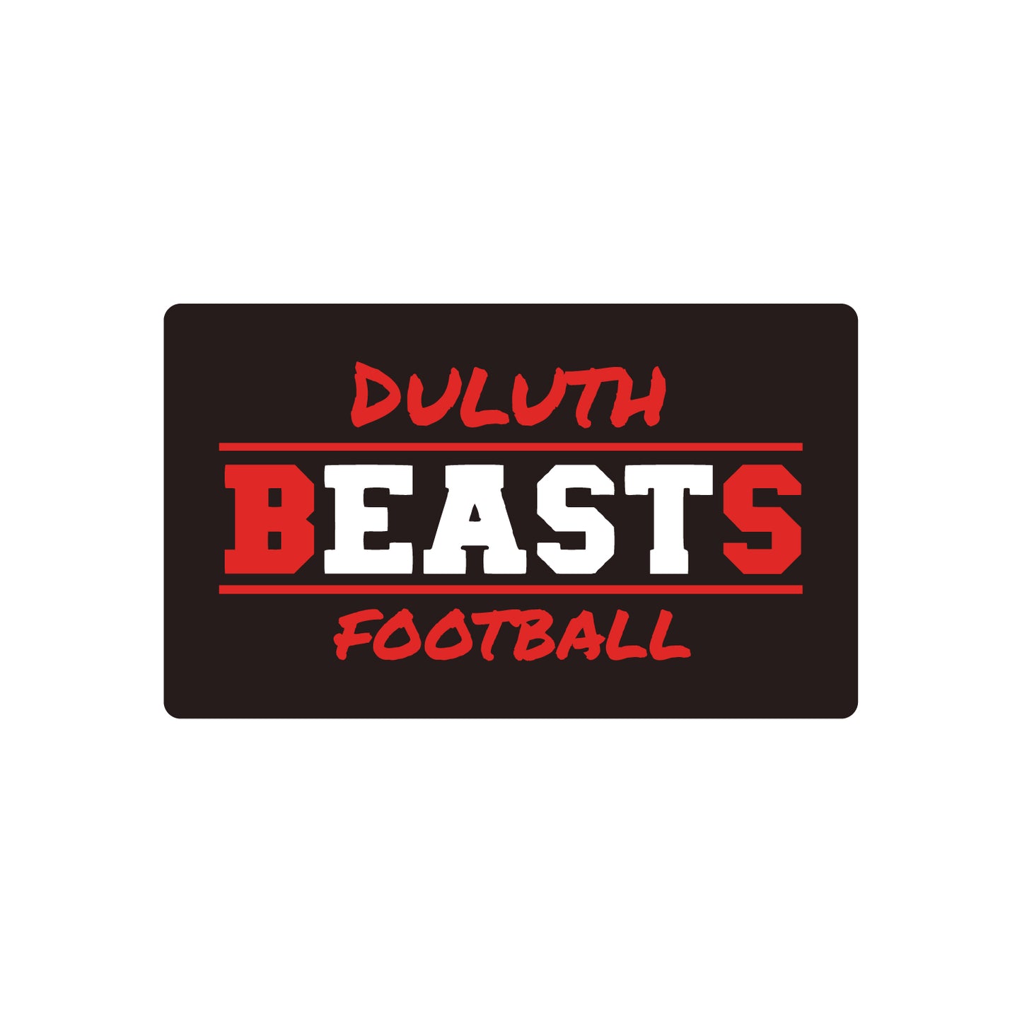 Duluth East Football Logo Stickers Design 1