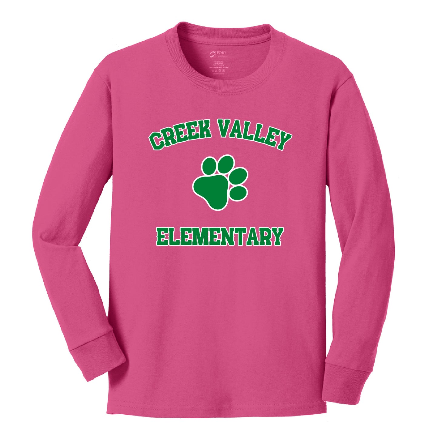 Creek Valley Youth Long Sleeve Core Cotton Tee Classic