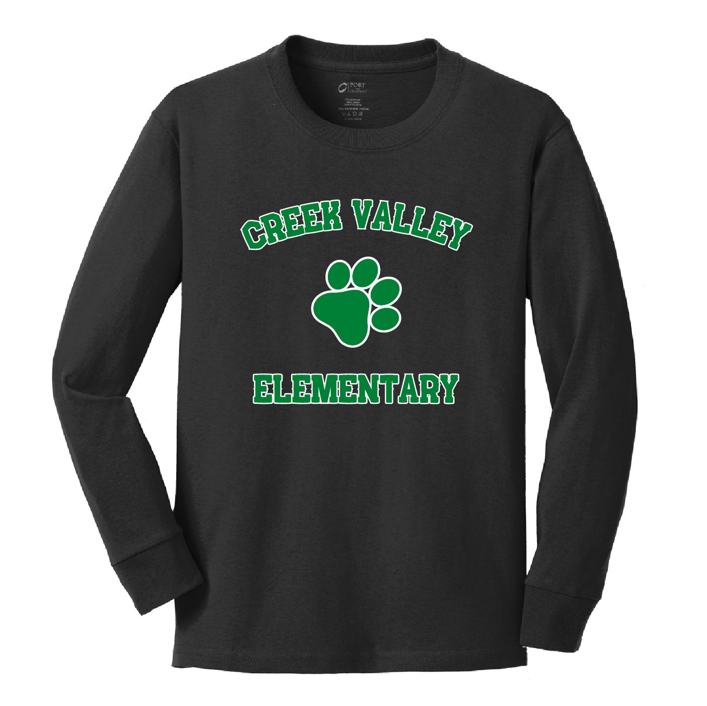 Creek Valley Youth Long Sleeve Core Cotton Tee Classic