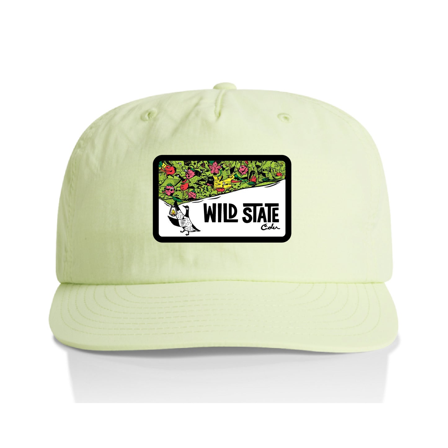 Wild State Lime Ascolur  Surf Cap