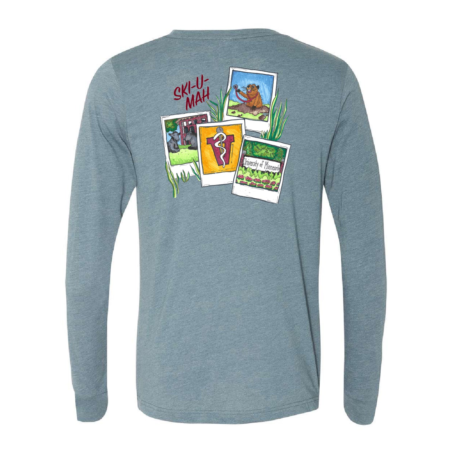 U of M Vet Med Polaroid Long Sleeve