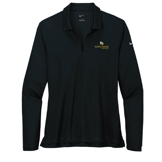 NSB Mortgage Nike Ladies Dri-FIT Micro Pique 2.0 Long Sleeve Polo