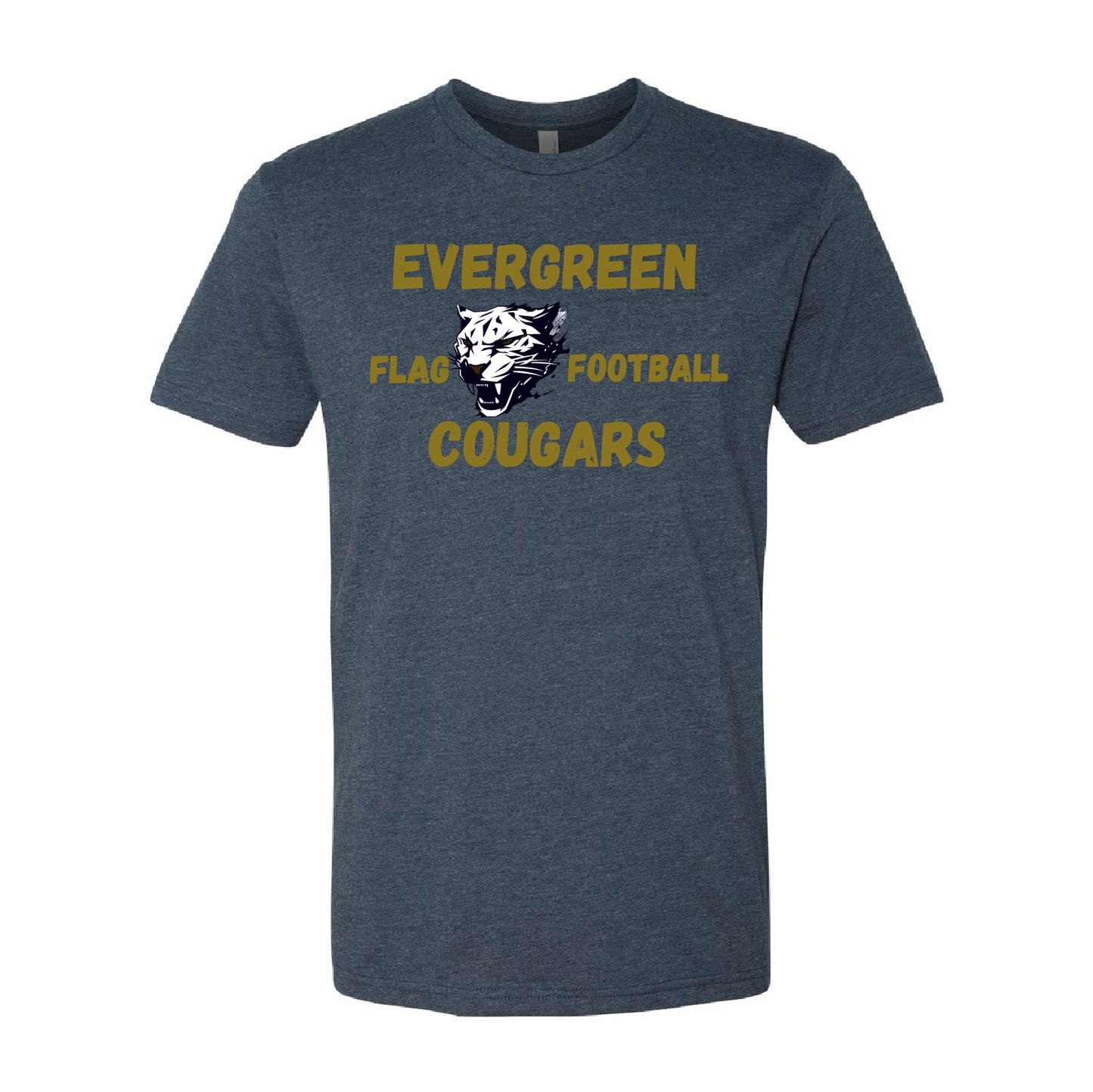 Evergreen Flag Football Unisex CVC Short Sleeve Crew