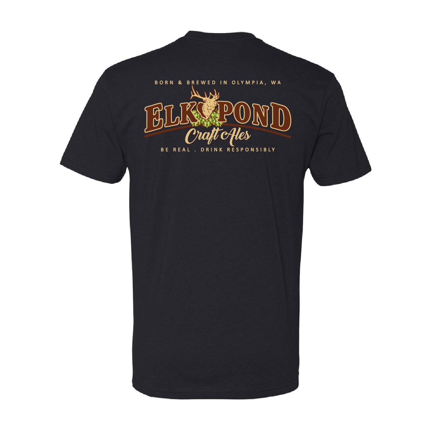 Elk Pond Craft Ales Unisex CVC Short Sleeve Crew (Full Back)