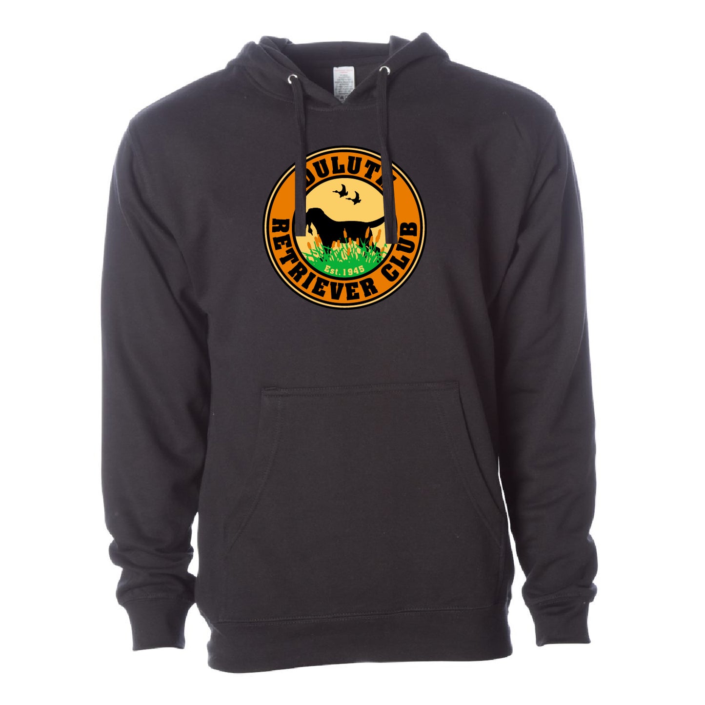 Duluth Retriever Club Unisex Midweight Hooded Sweatshirt (Full Front)