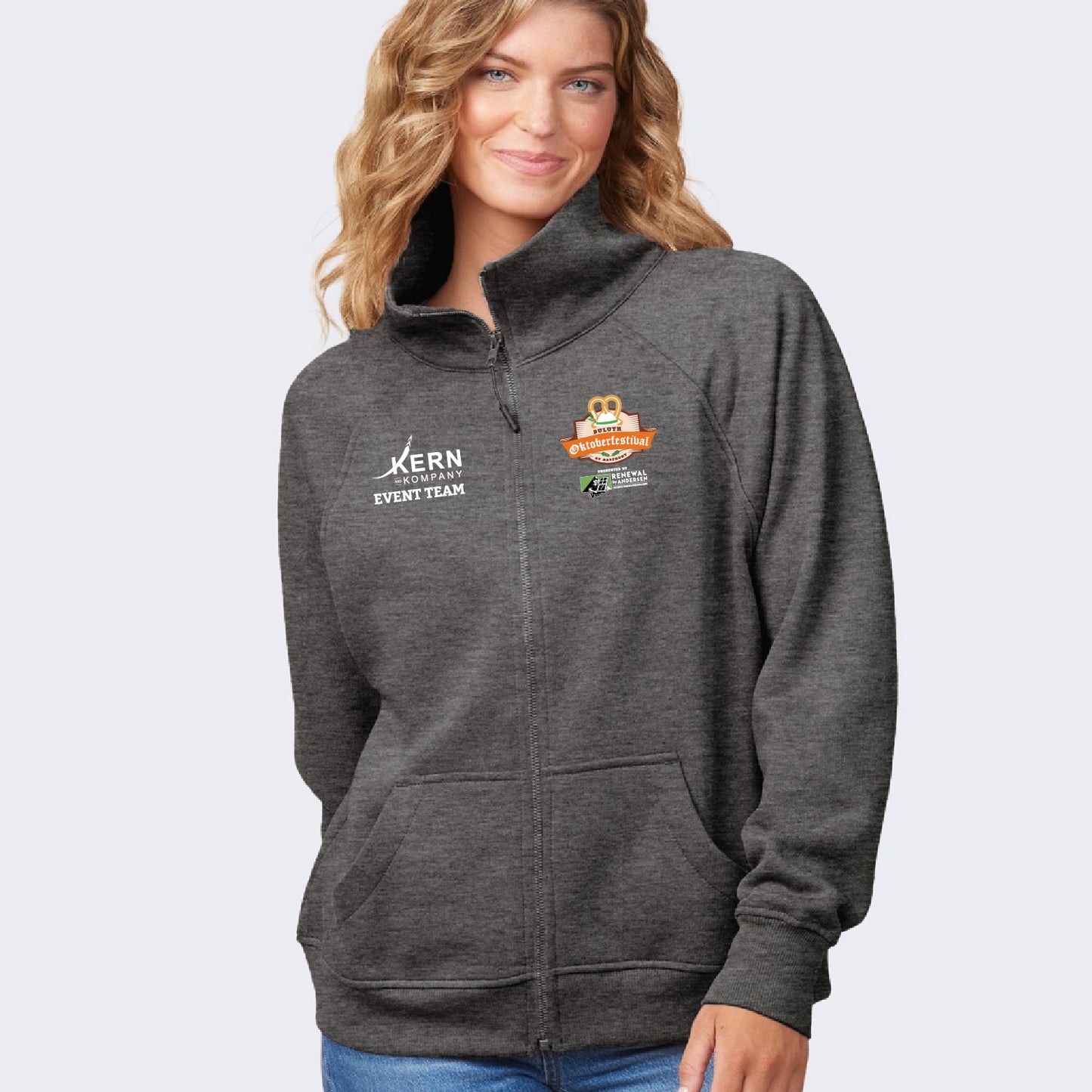 Duluth Oktoberfestival Team Ladies Relaxed Full Zip Fleece
