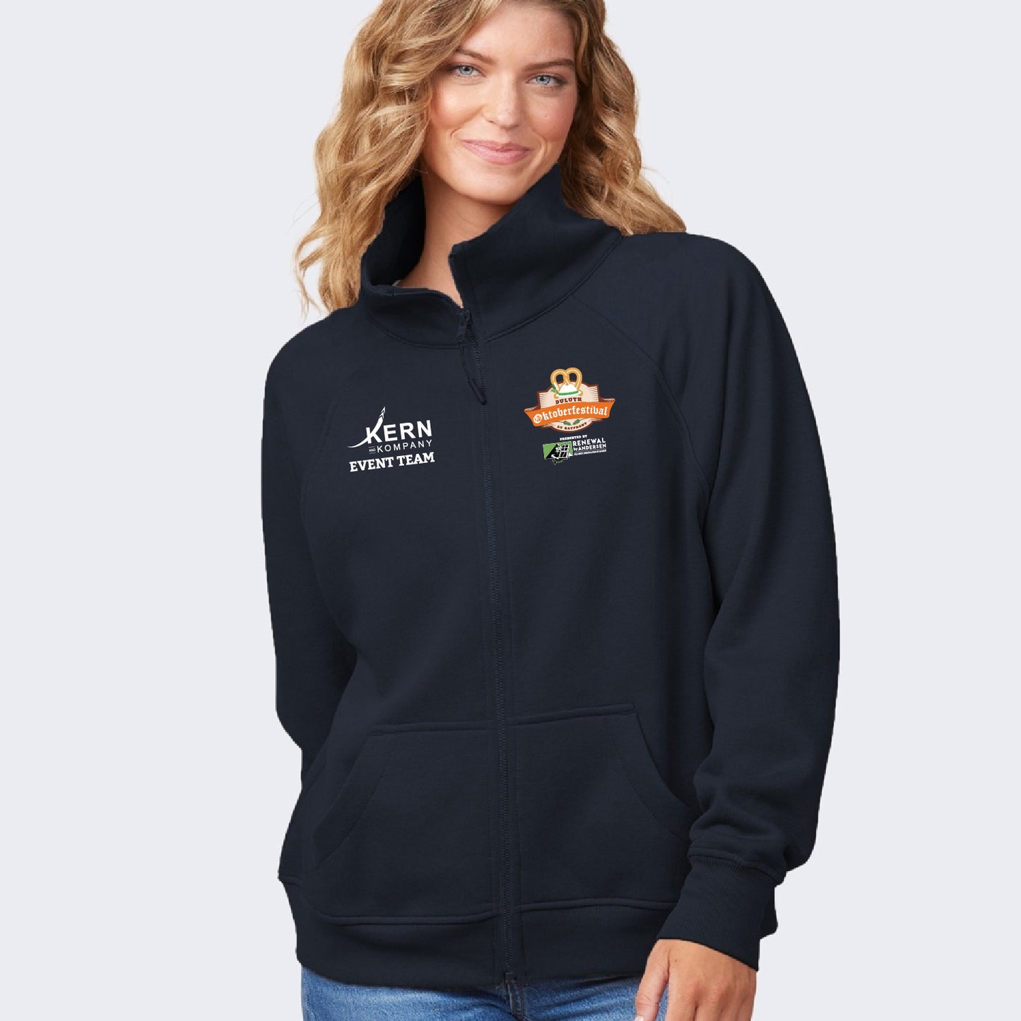 Duluth Oktoberfestival Team Ladies Relaxed Full Zip Fleece