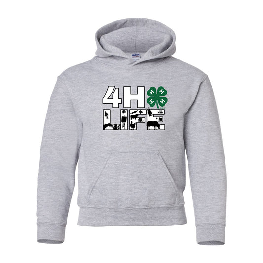 4-H Youth Hooded Sweatshirt 4-H Life