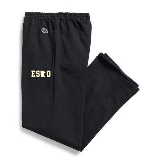 Esko Logo Champion Youth Powerblend® Open-Bottom Fleece Pant with Pockets