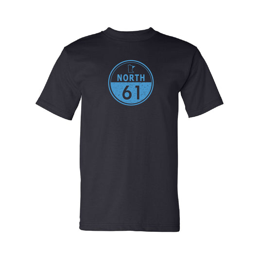 North 61 Unisex USA-Made Heavyweight T-Shirt (Circle)