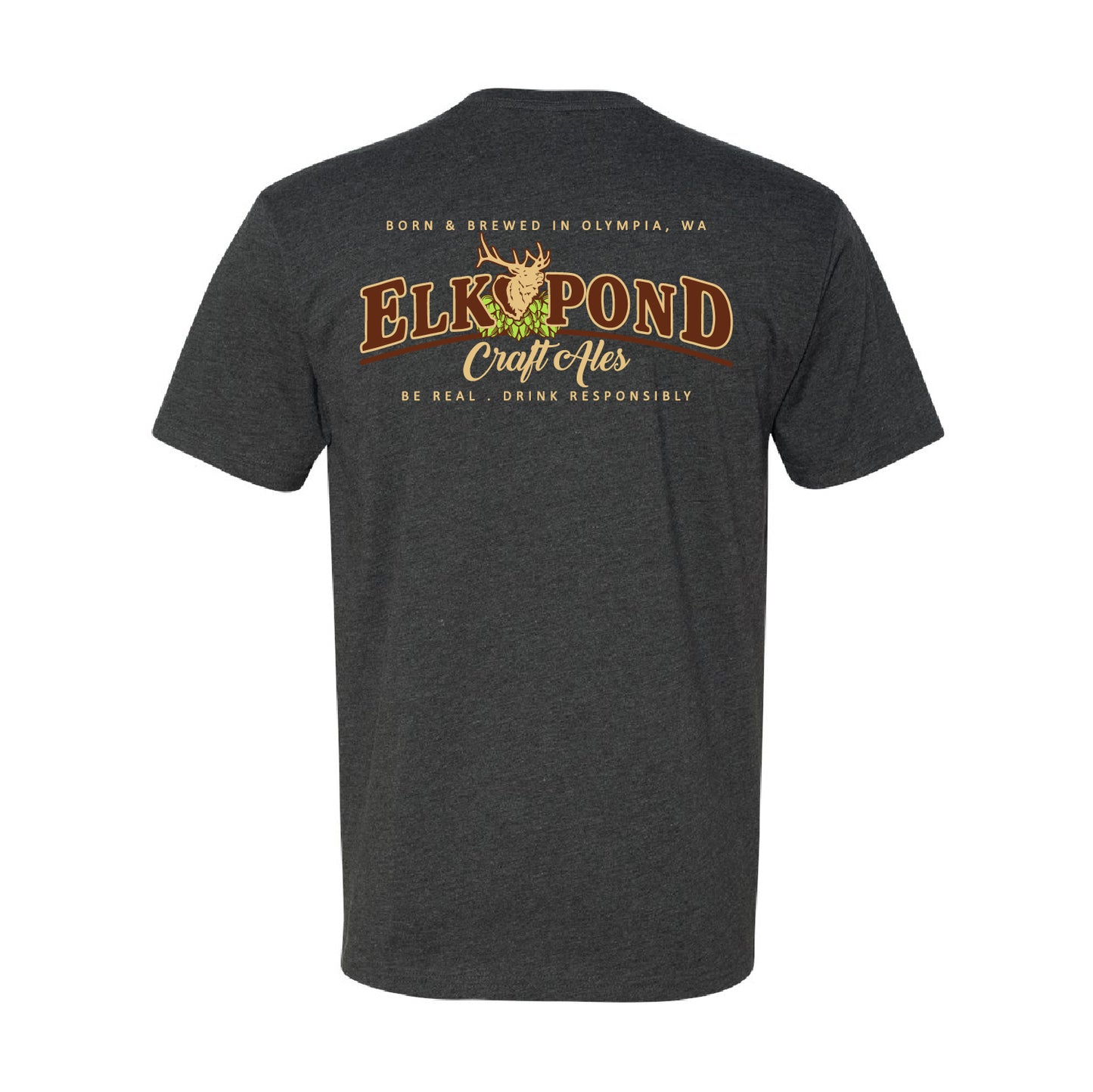 Elk Pond Craft Ales Unisex CVC Short Sleeve Crew (Full Back)