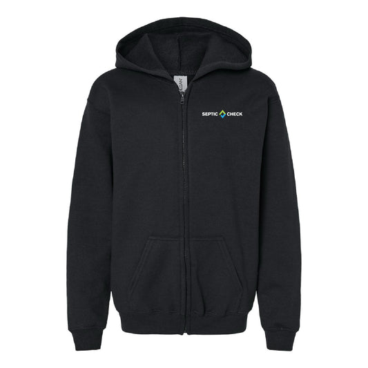 Septic Check Youth Heavy Zip Sweatshirt