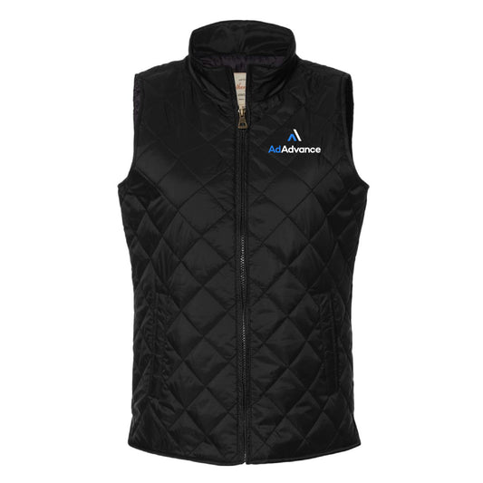 Ad Advance Women's Vintage Diamond Quilted Vest