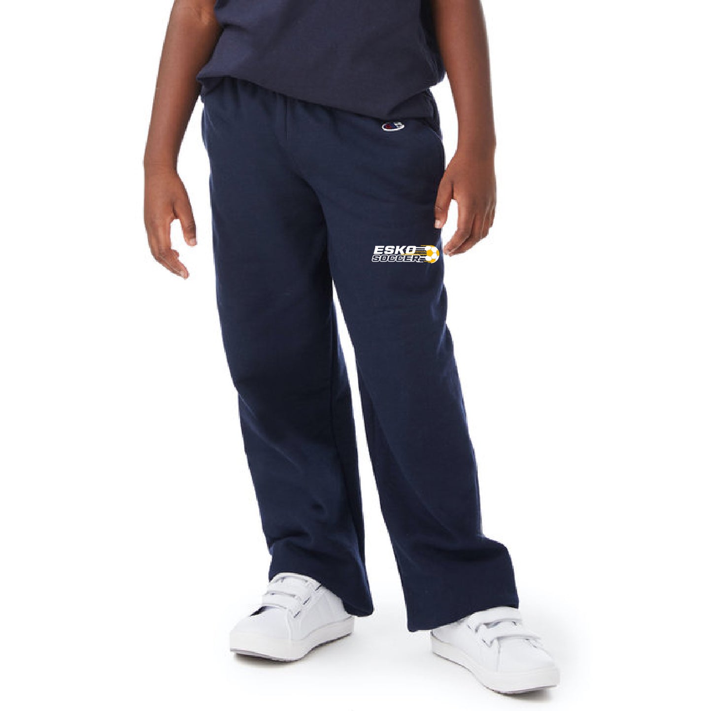 Esko Fall Champion Youth Powerblend® Open-Bottom Fleece Pant with Pockets